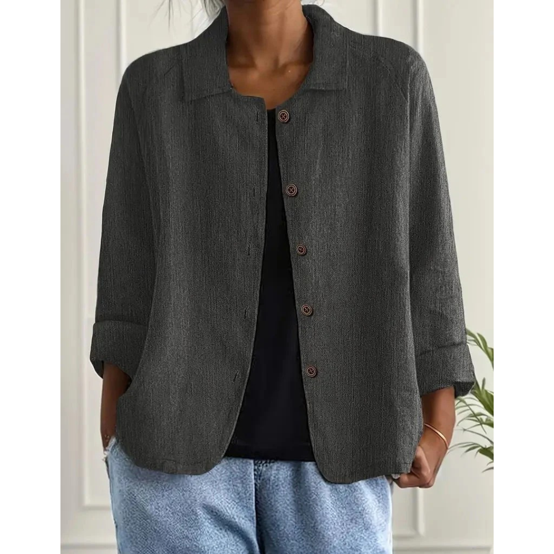 Mia | Damen Stilvoller Blazer Mit Kragen