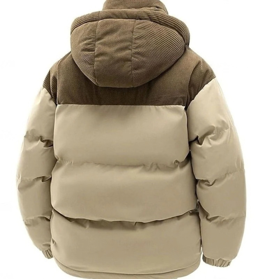 Michael | Herren Winterjacke mit Kapuze, Reißverschluss und Taschen
