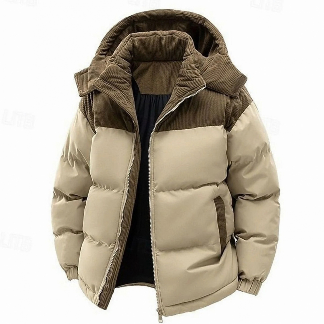 Michael | Herren Winterjacke mit Kapuze, Reißverschluss und Taschen