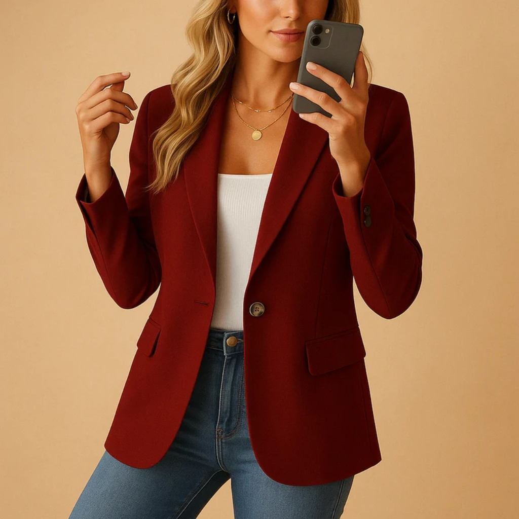 Michaela | Damen Blazer mit einem Knopf