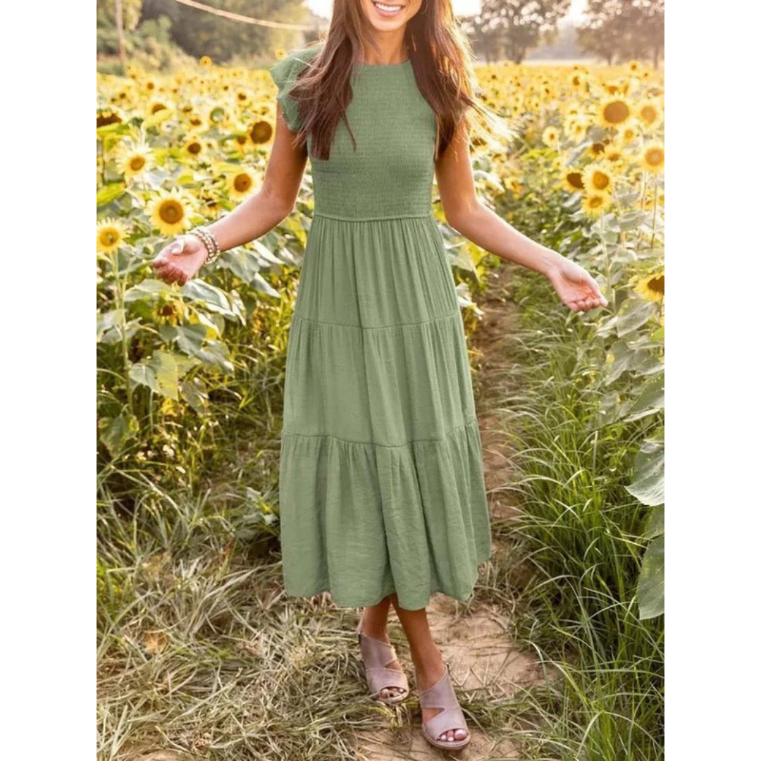 Michaela | Damen Stilvolles Midikleid