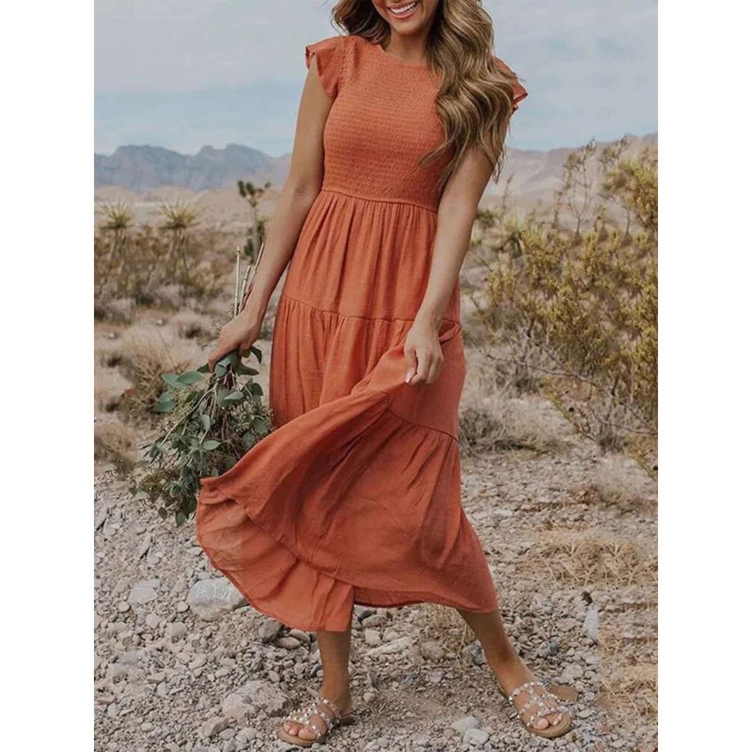 Michaela | Damen Stilvolles Midikleid