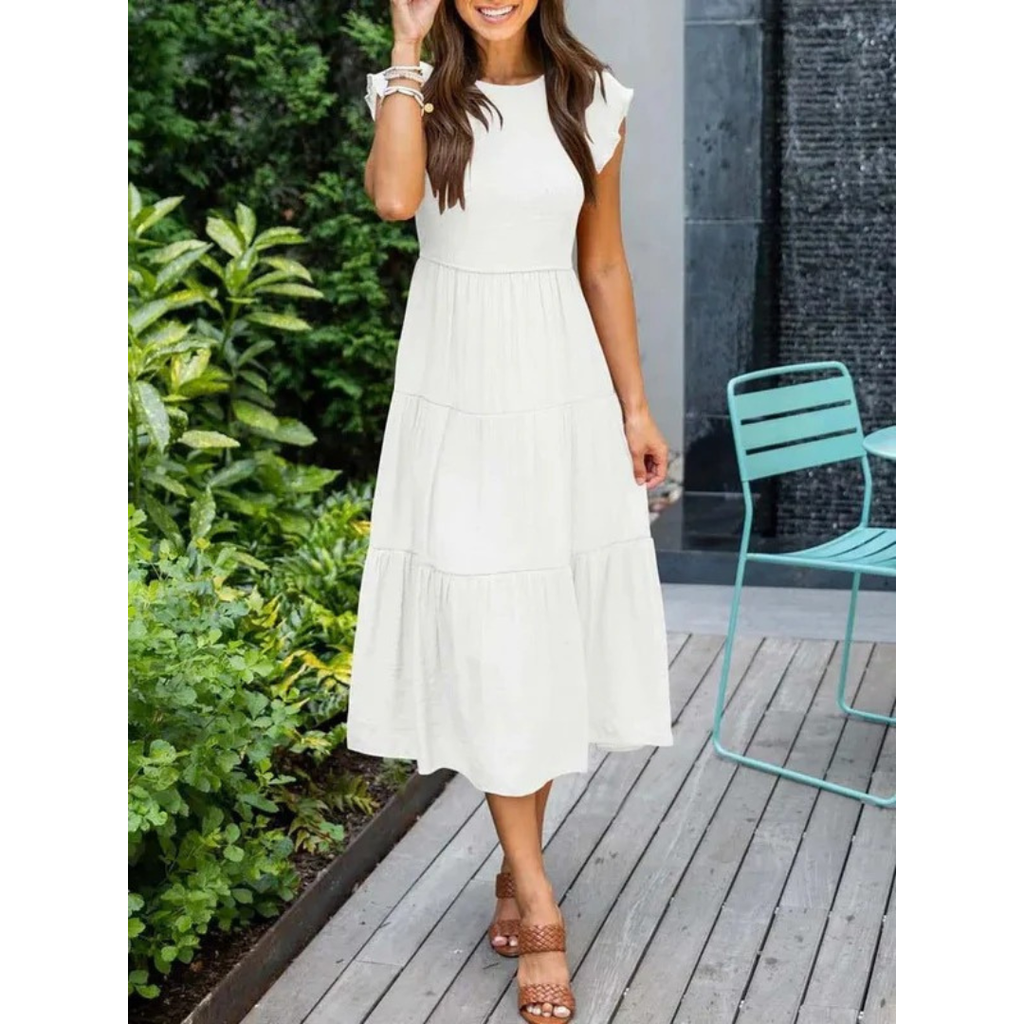 Michaela | Damen Stilvolles Midikleid