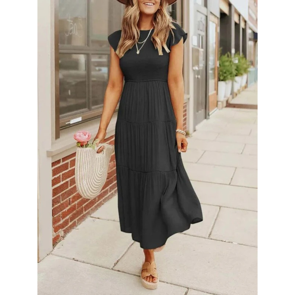 Michaela | Damen Stilvolles Midikleid