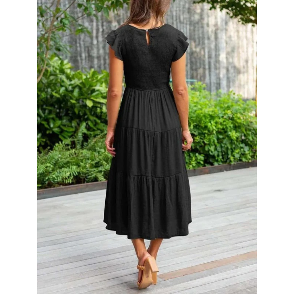 Michaela | Damen Stilvolles Midikleid