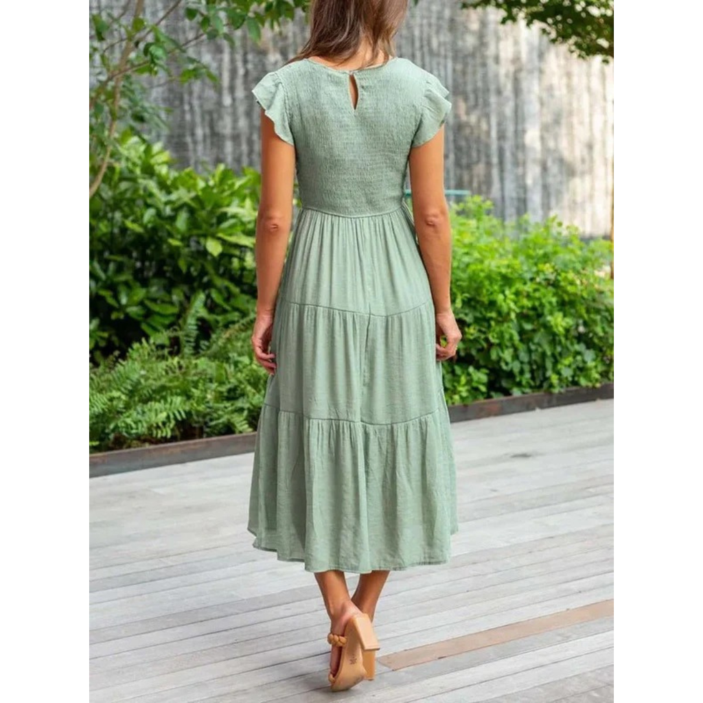 Michaela | Damen Stilvolles Midikleid