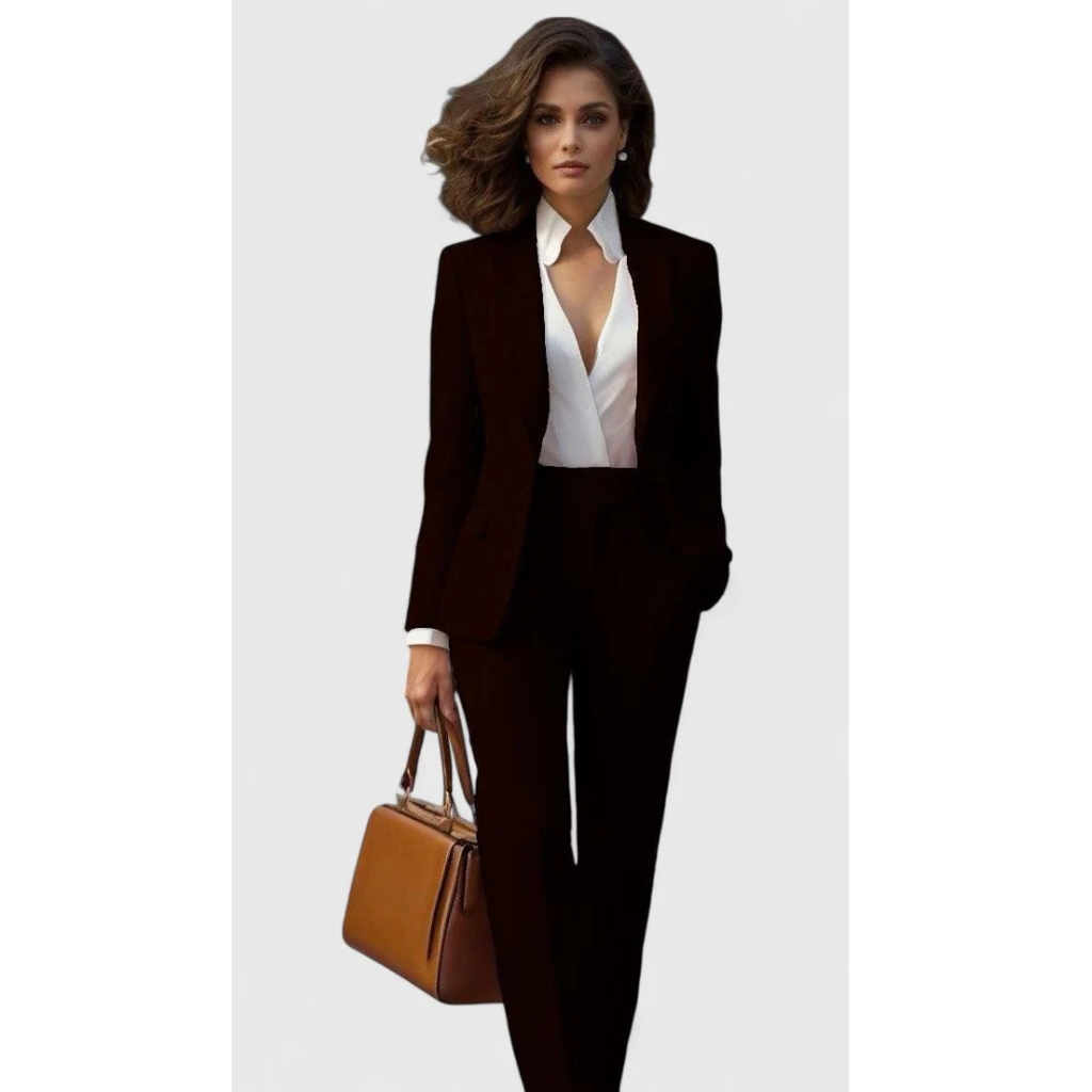 Michi | Damen Klassische Zweiteiler Hosenanzug Set
