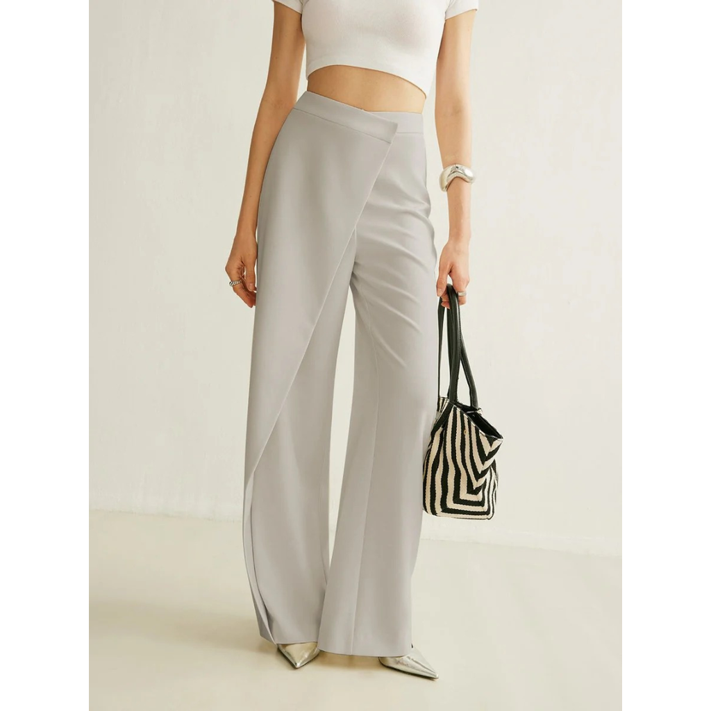 Mila | Damen High Waist Wide-Leg Hose