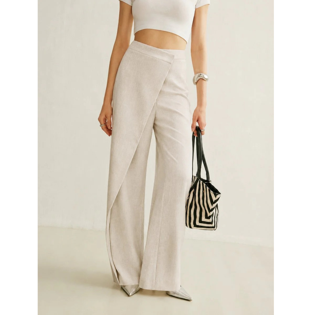 Mila | Damen High Waist Wide-Leg Hose