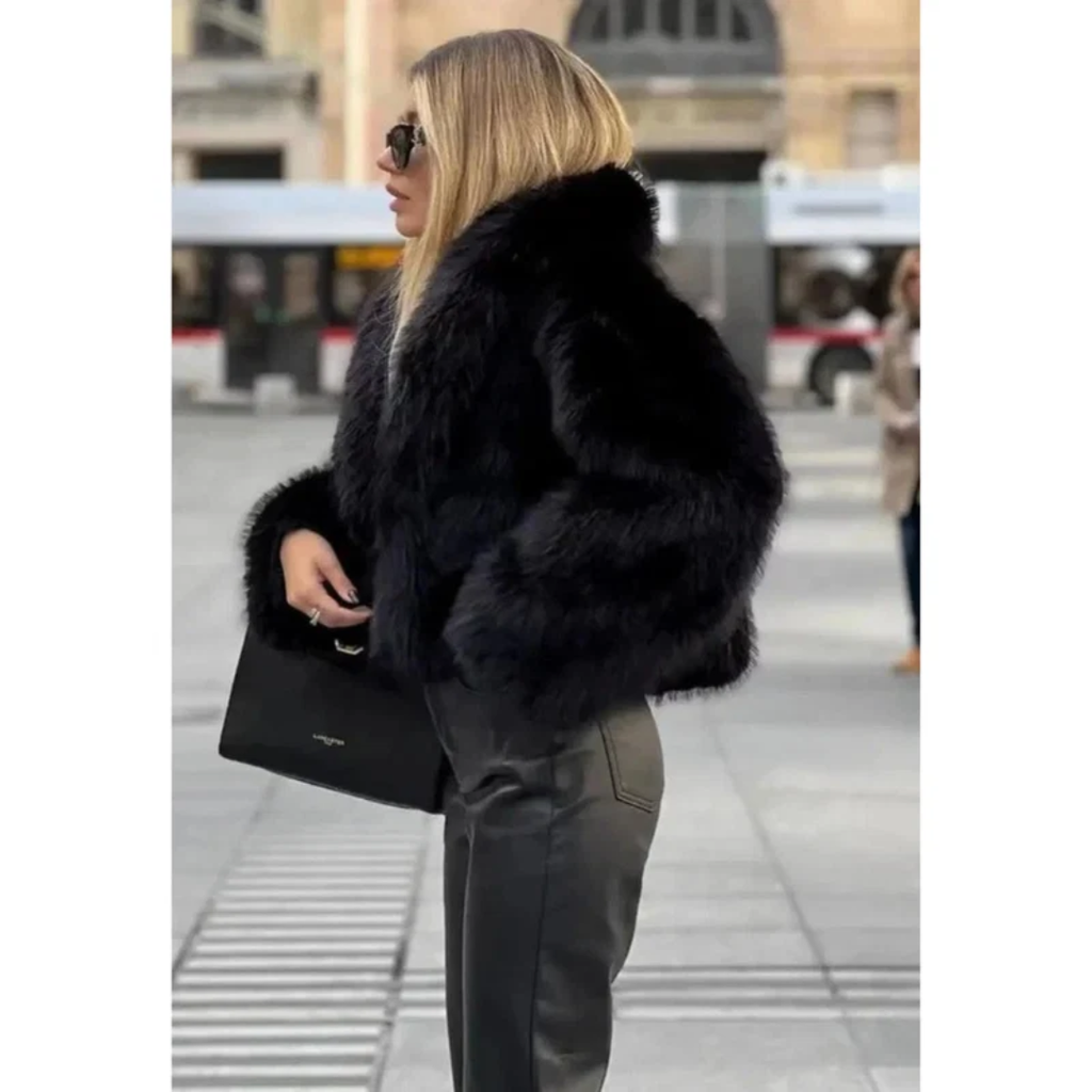 Mila | Damen Warme Winterjacke In Luxus Optik