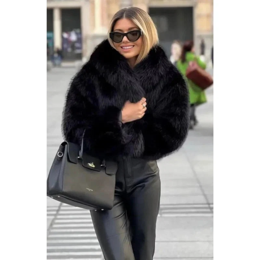 Mila | Damen Warme Winterjacke In Luxus Optik