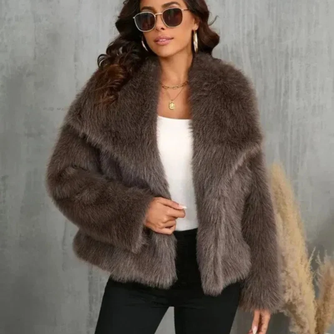 Mila | Damen Warme Winterjacke In Luxus Optik