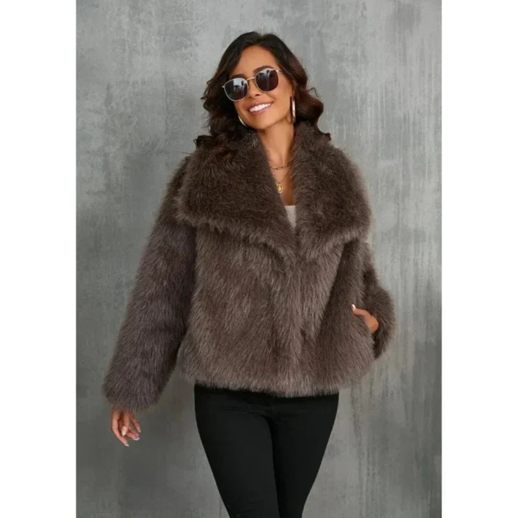Mila | Damen Warme Winterjacke In Luxus Optik