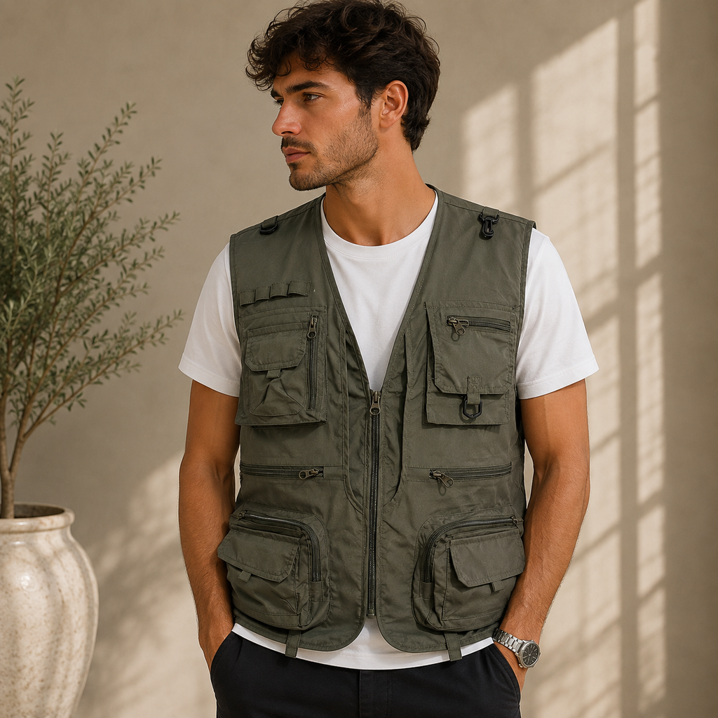 Milo | Herren Outdoor Weste mit mehreren Taschen