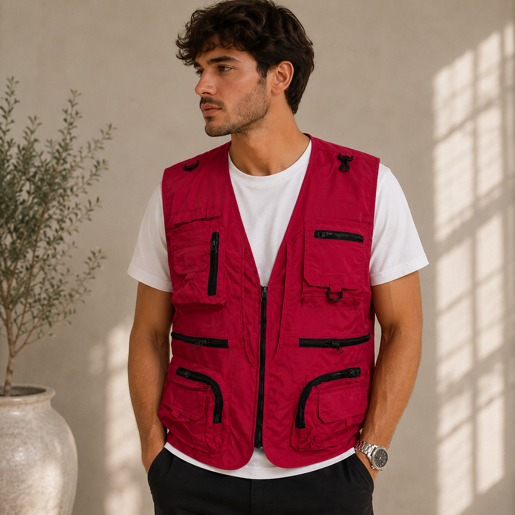 Milo | Herren Outdoor Weste mit mehreren Taschen