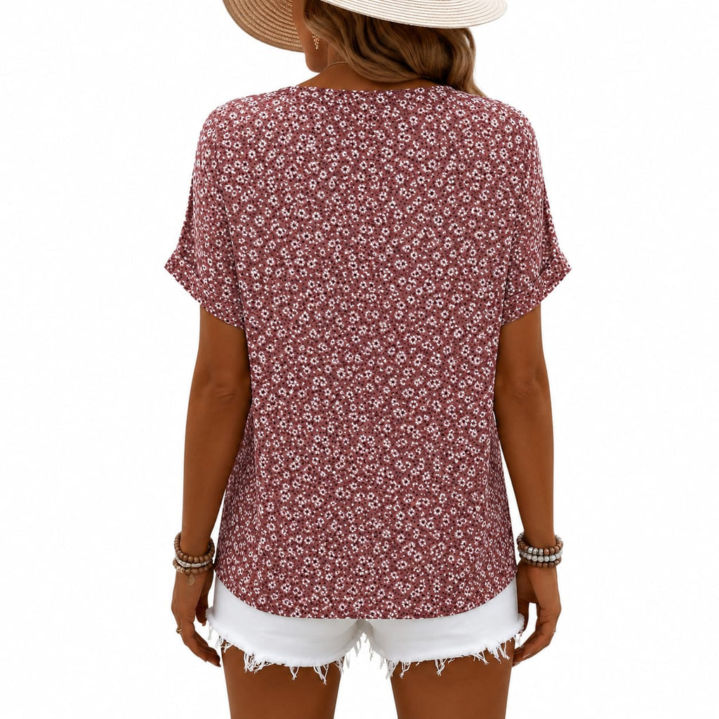 Mina | Damen Rosa Baumwolle Bluse
