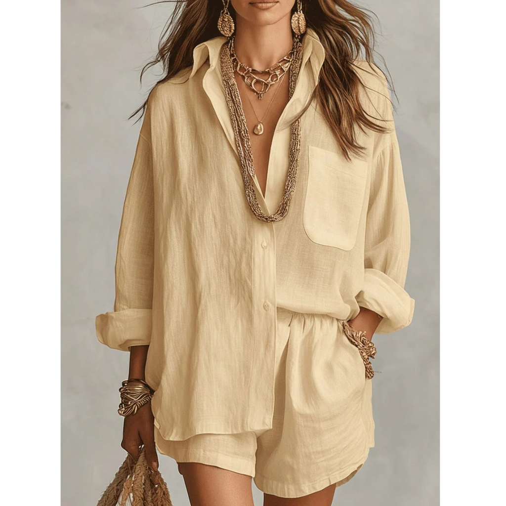 Minna | Damen Locker Sommer Zweiteiler Set