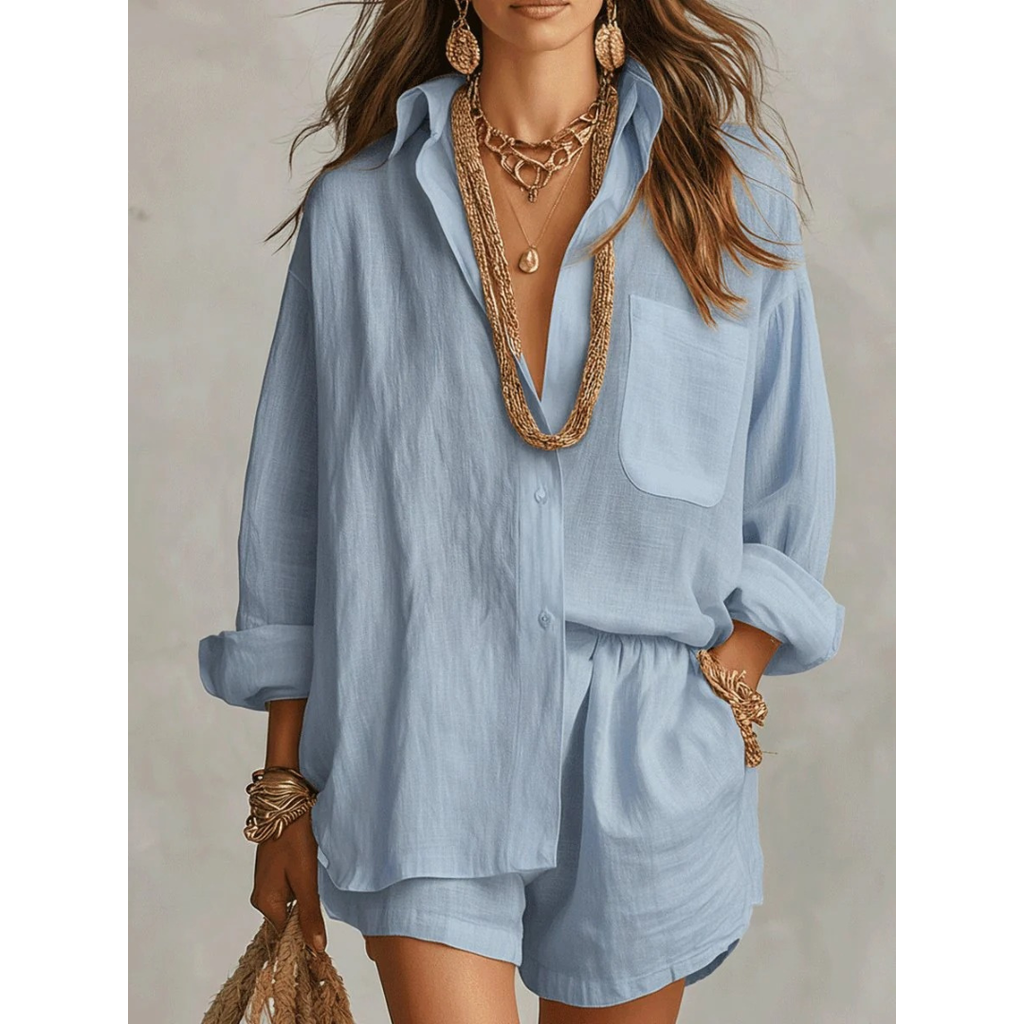 Minna | Damen Locker Sommer Zweiteiler Set
