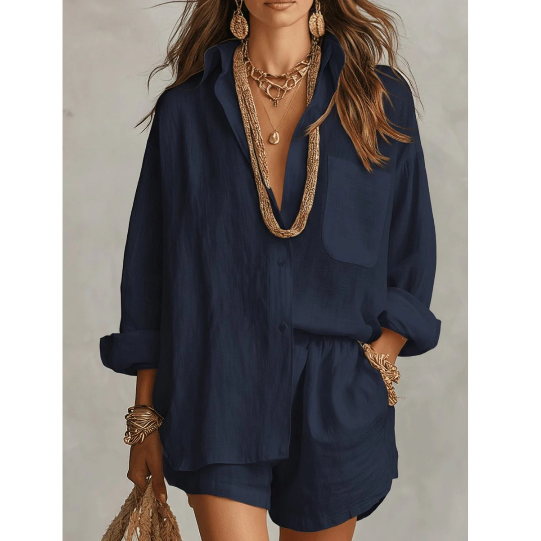 Minna | Damen Locker Sommer Zweiteiler Set