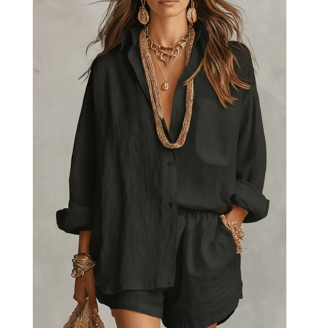 Minna | Damen Locker Sommer Zweiteiler Set