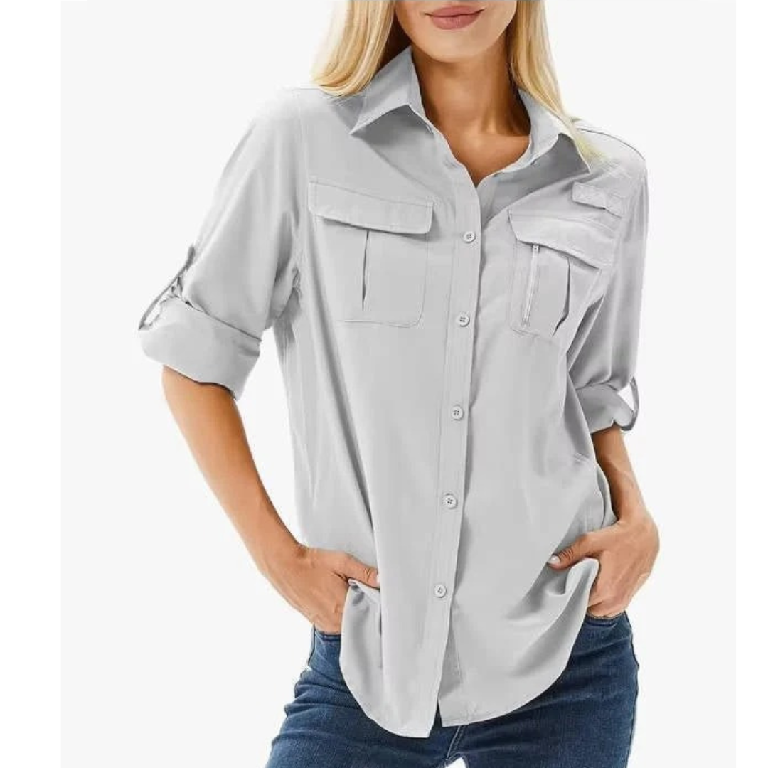 Mira | Damen Komfort Bluse Mit Langarm