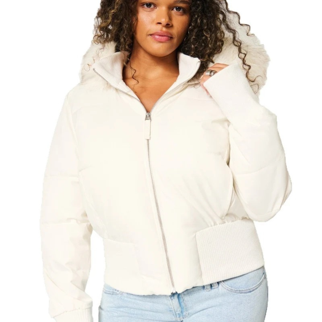 Mira | Damen Komfort Winterjacke mit Kapuze