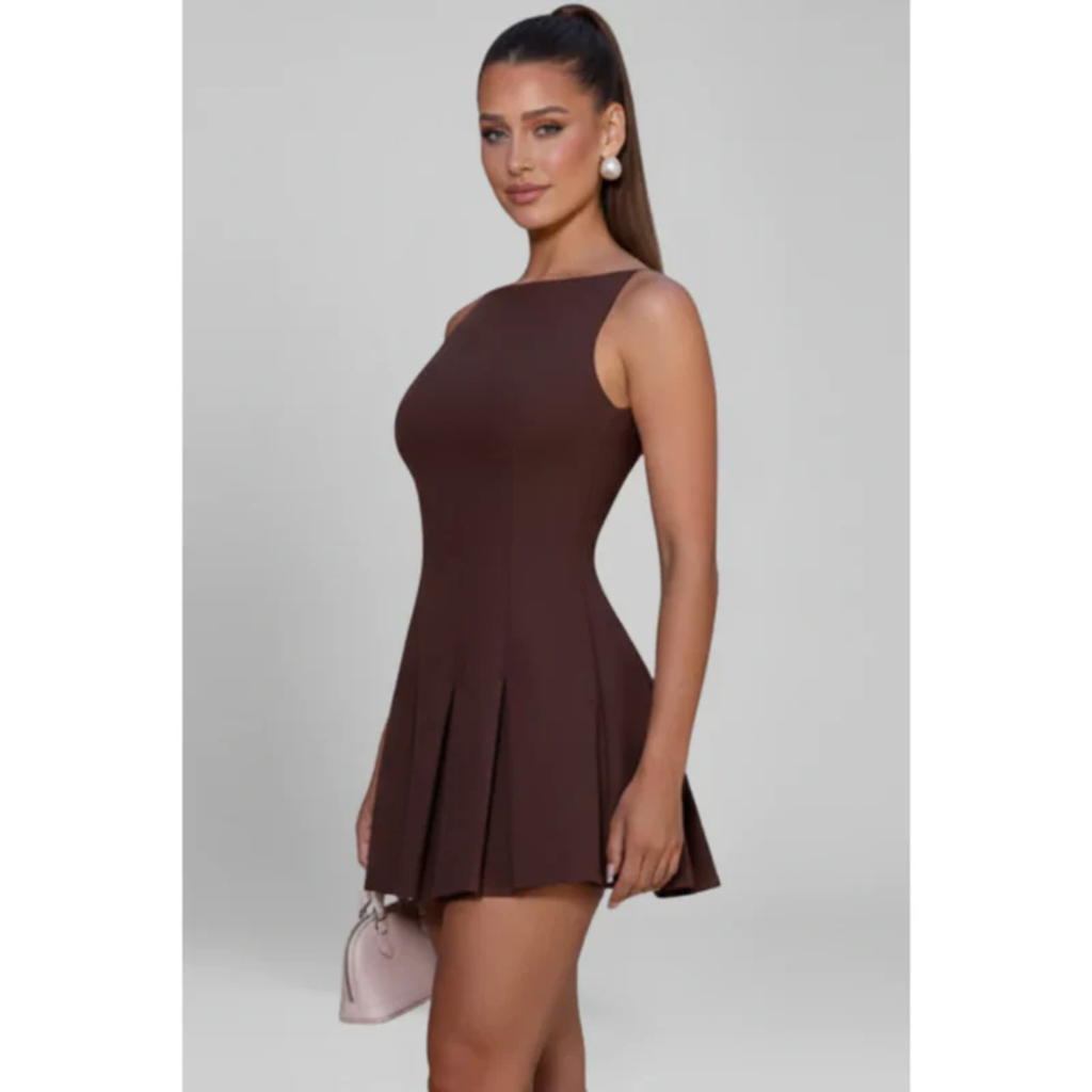 Mirella | Damen Minikleid Sommer Schlicht Elegant