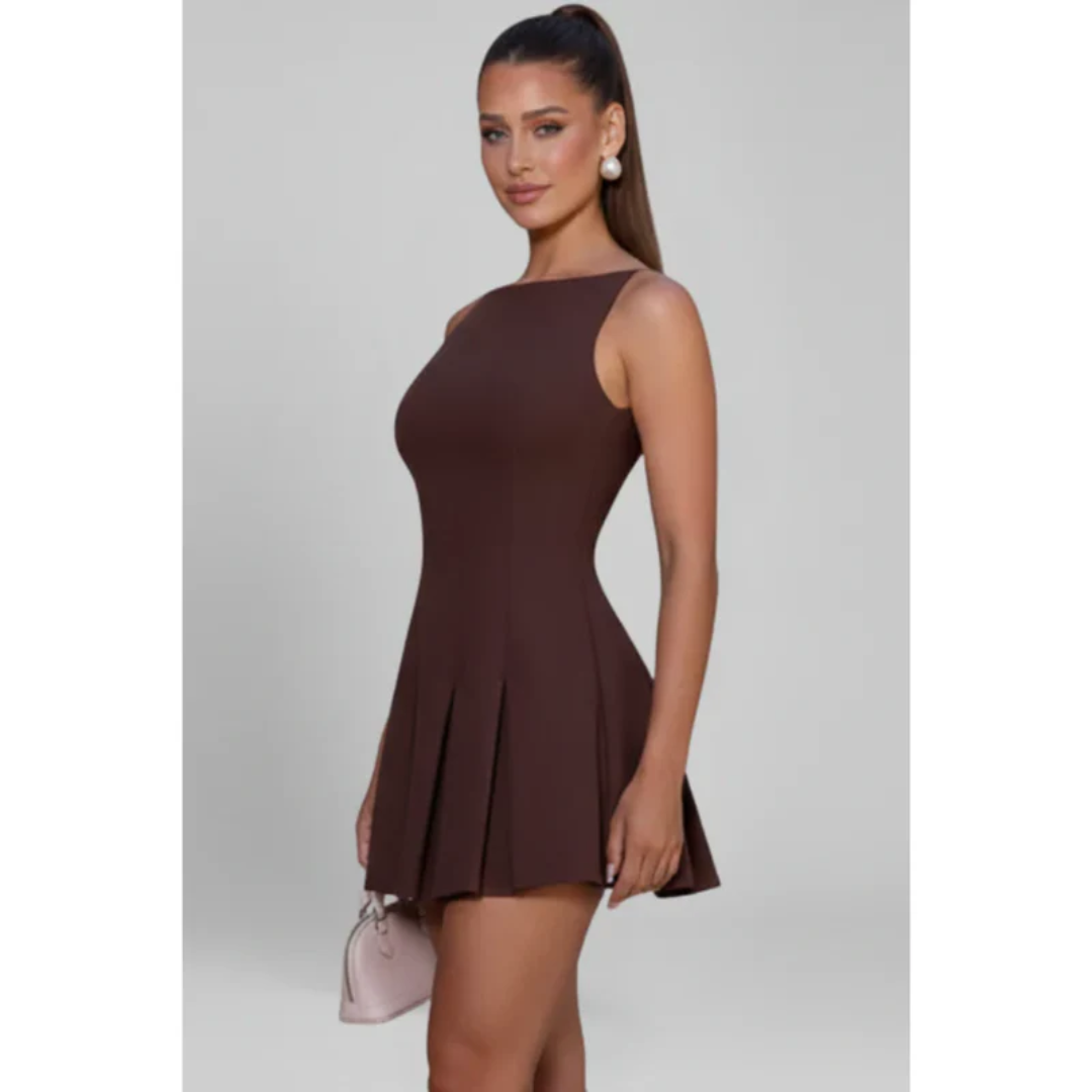 Mirella | Damen Minikleid Sommer Schlicht Elegant