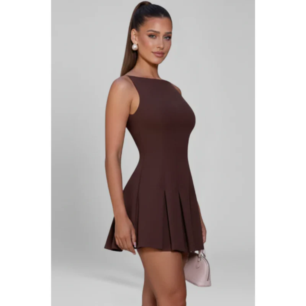 Mirella | Damen Minikleid Sommer Schlicht Elegant