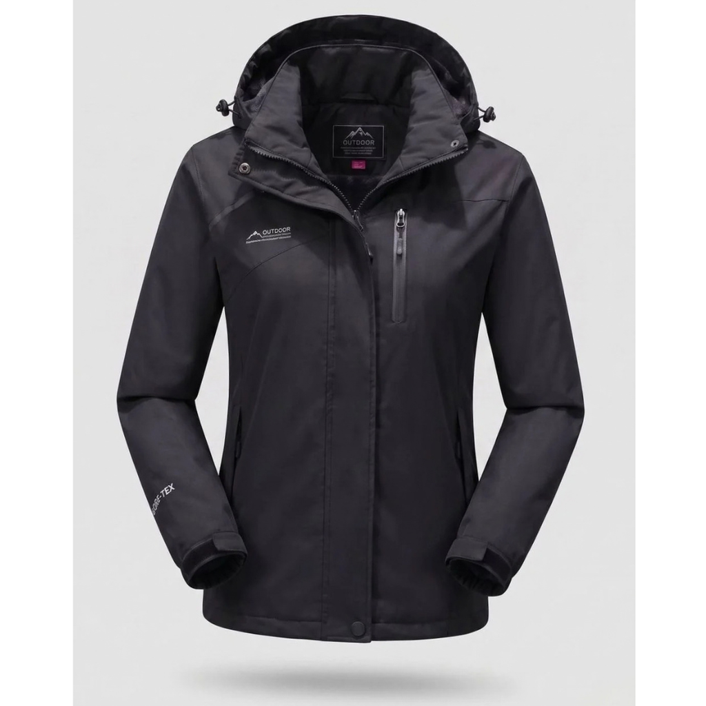 Mirella | Damen Wasserdichte Winterjacke mit Kapuze und Fleece