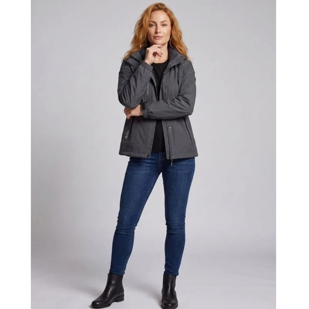 Mirella | Damen Wasserdichte Winterjacke mit Kapuze und Fleece