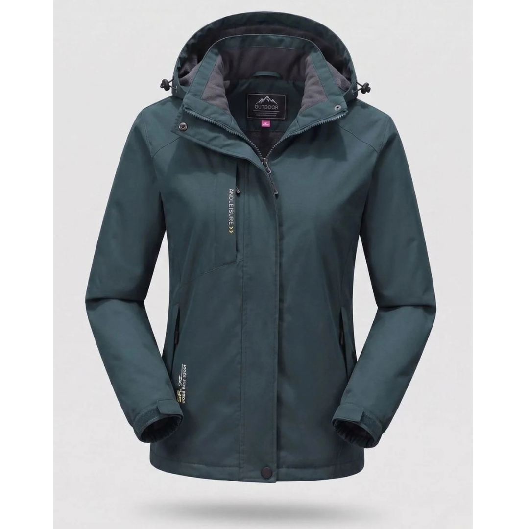 Mirella | Damen Wasserdichte Winterjacke mit Kapuze und Fleece