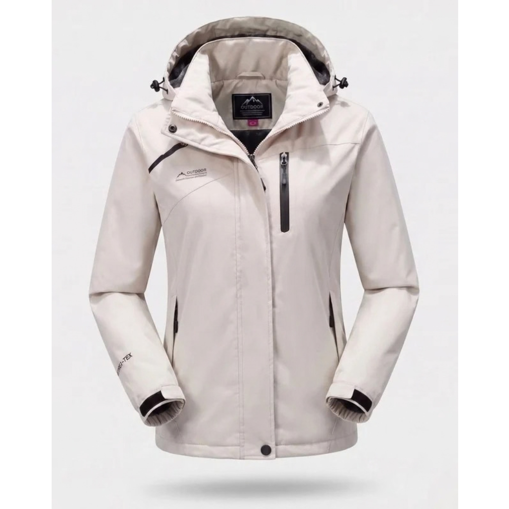 Mirella | Damen Wasserdichte Winterjacke mit Kapuze und Fleece