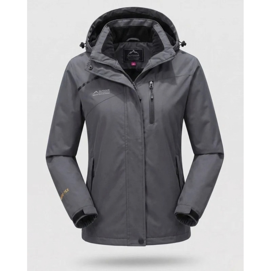 Mirella | Damen Wasserdichte Winterjacke mit Kapuze und Fleece