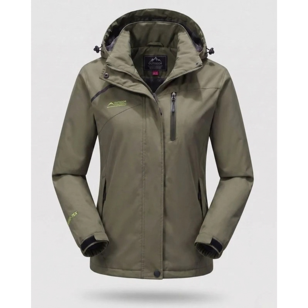 Mirella | Damen Wasserdichte Winterjacke mit Kapuze und Fleece