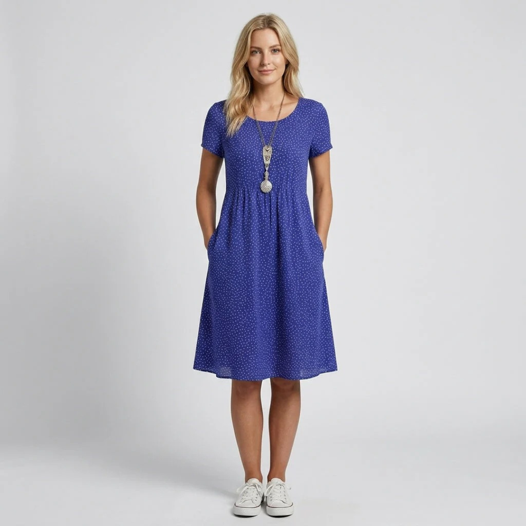 Mirella | Damen Stilvolles Boho Midikleid