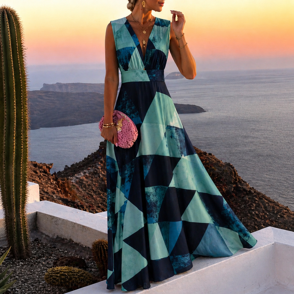Miriam | Damen Maxi Abendkleid Für Sommer