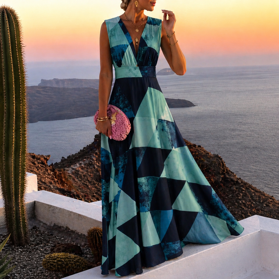 Miriam | Damen Maxi Abendkleid Für Sommer