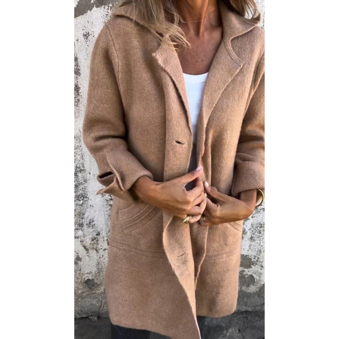Miriam | Damen Stilvolle Lange Winterjacke