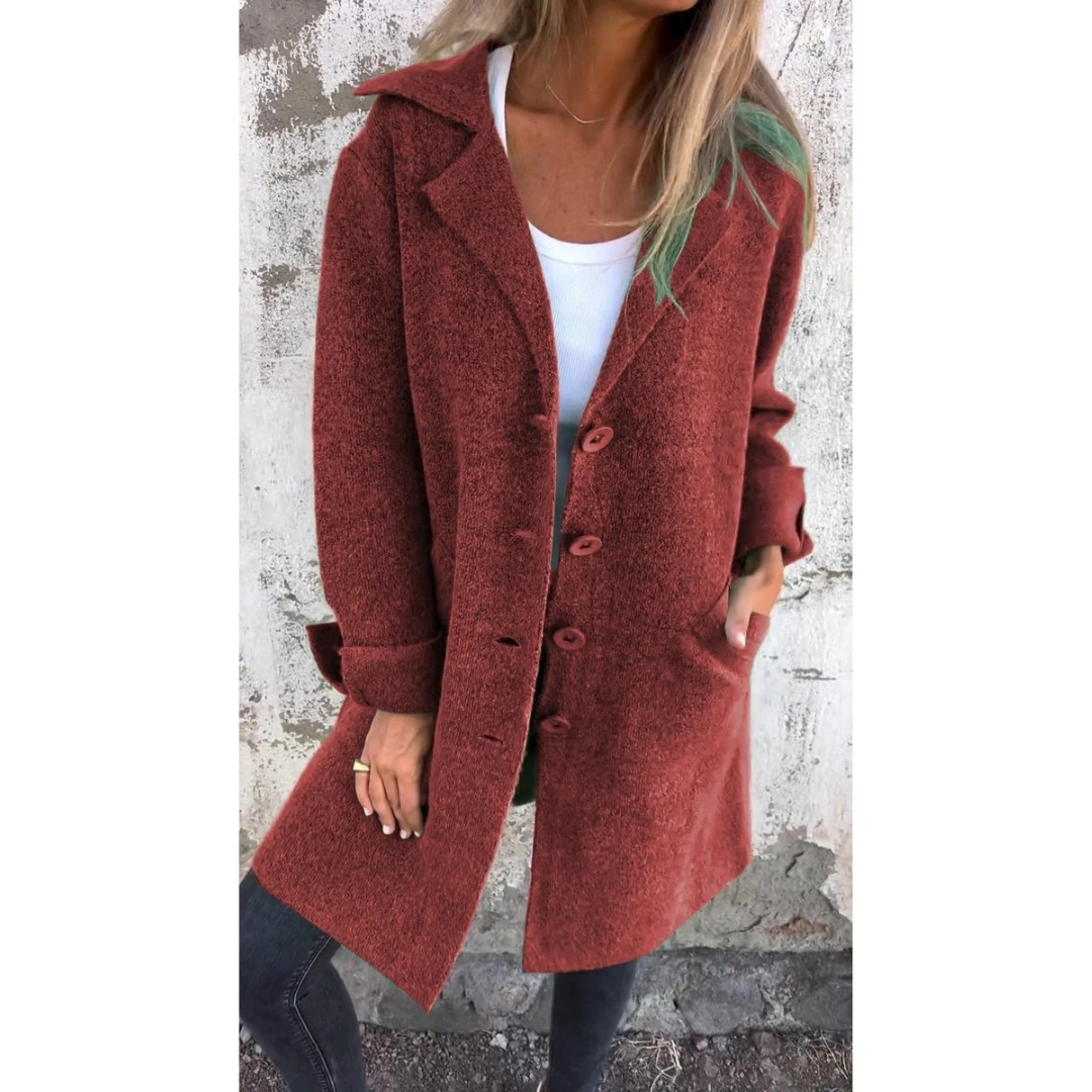 Miriam | Damen Stilvolle Lange Winterjacke