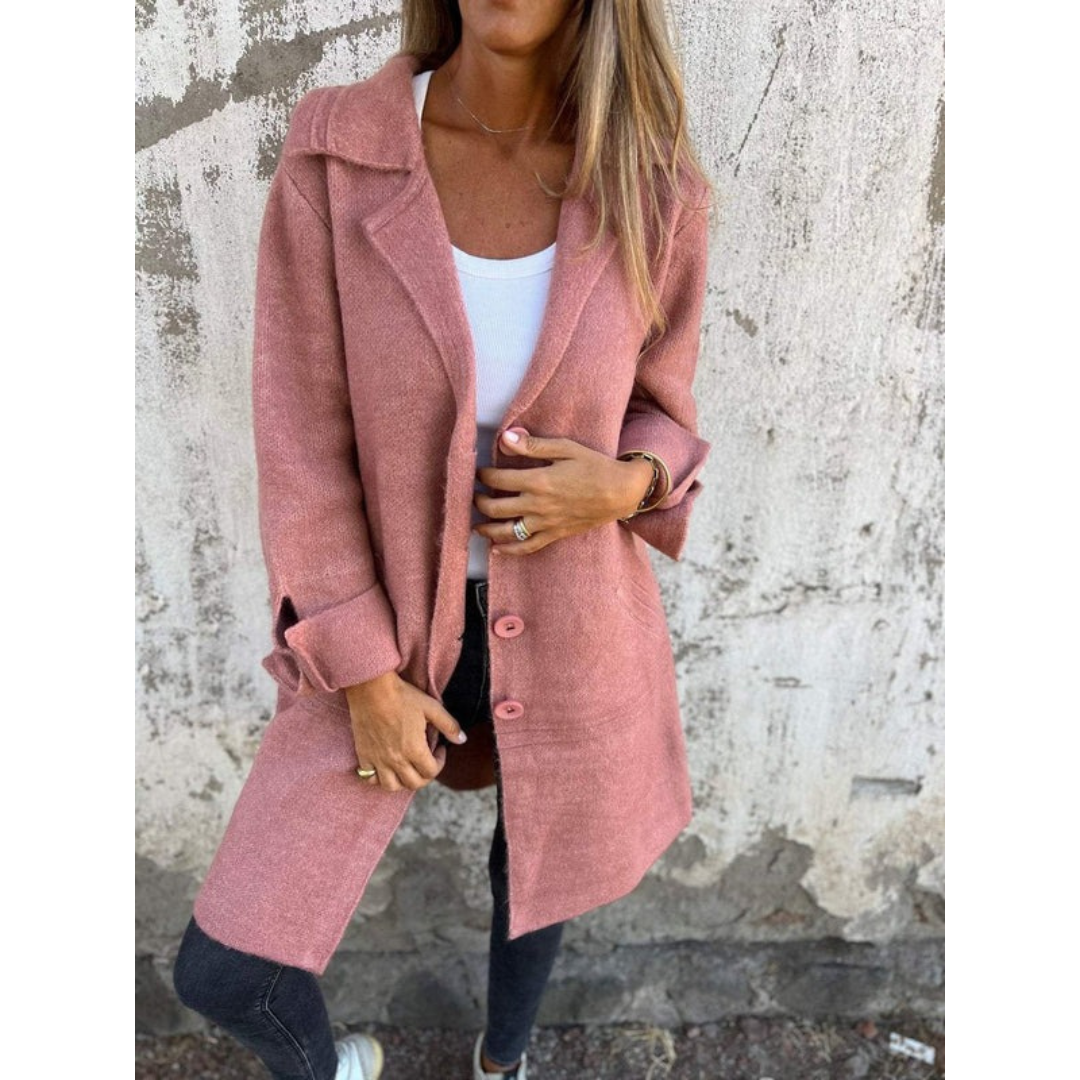 Miriam | Damen Stilvolle Lange Winterjacke