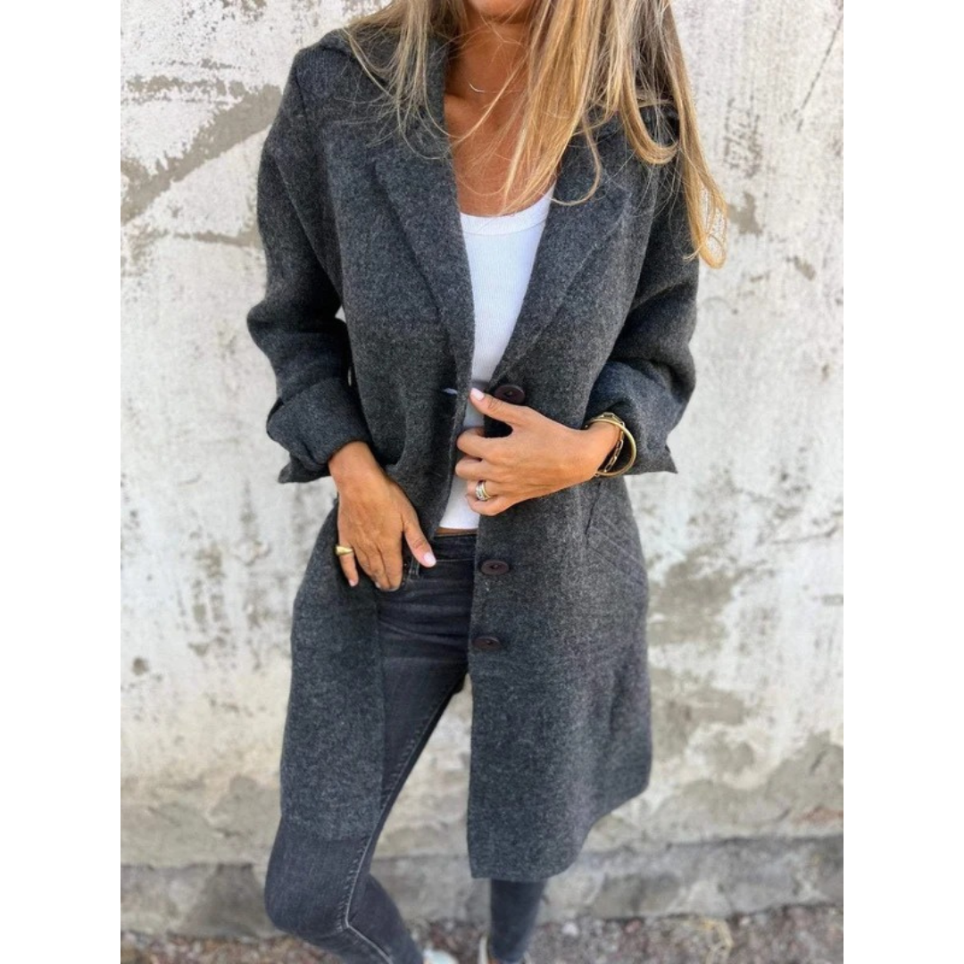 Miriam | Damen Stilvolle Lange Winterjacke