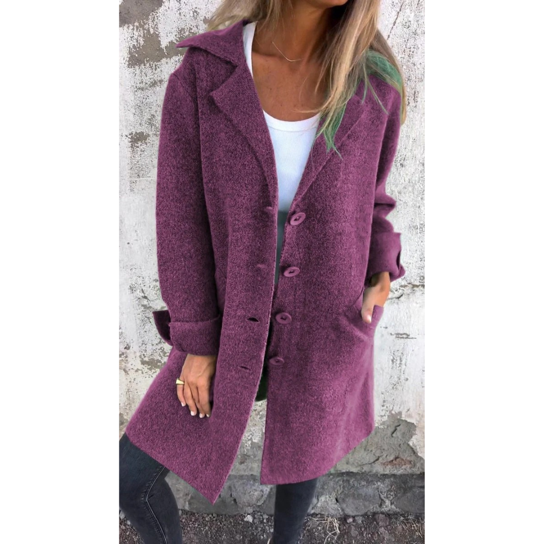 Miriam | Damen Stilvolle Lange Winterjacke