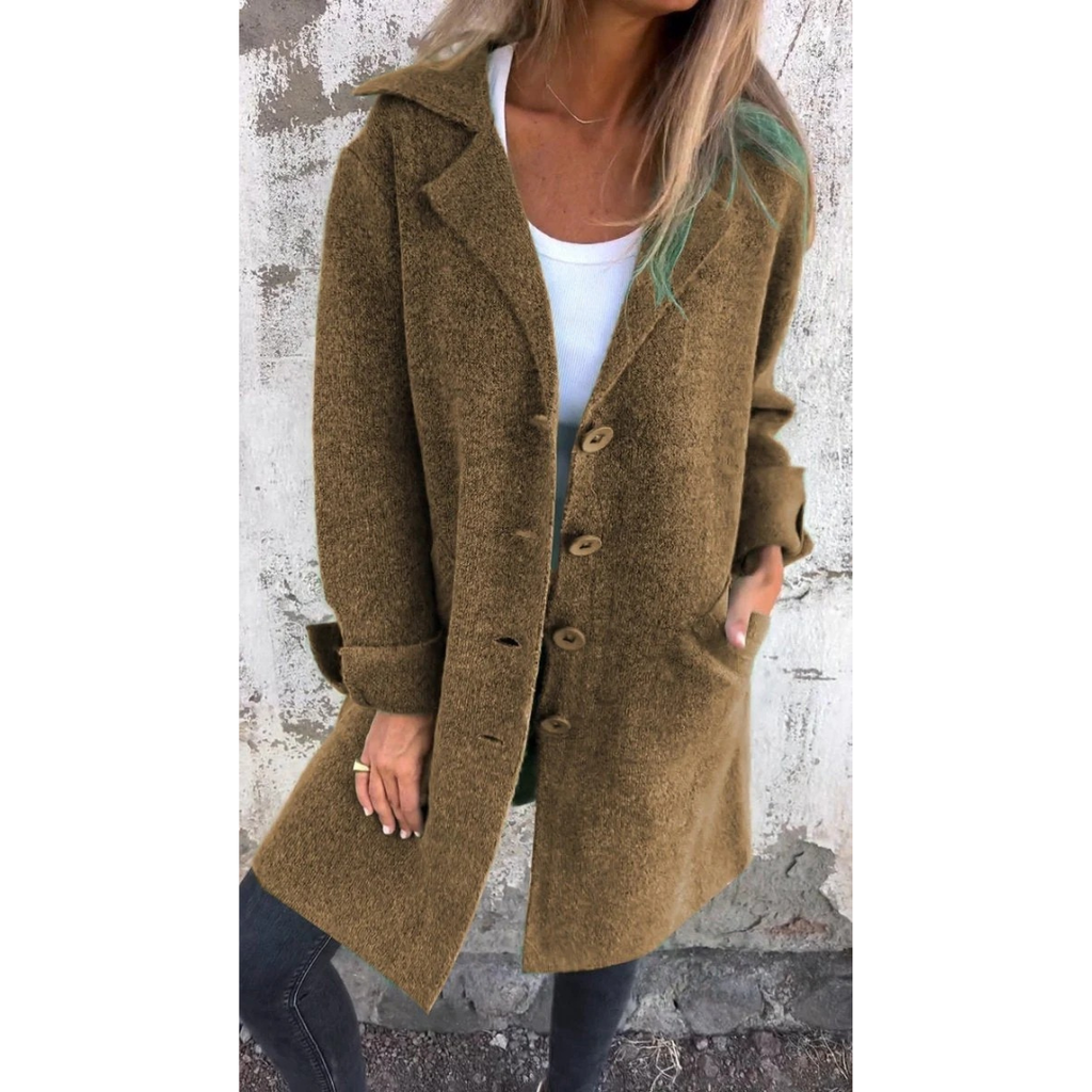 Miriam | Damen Stilvolle Lange Winterjacke