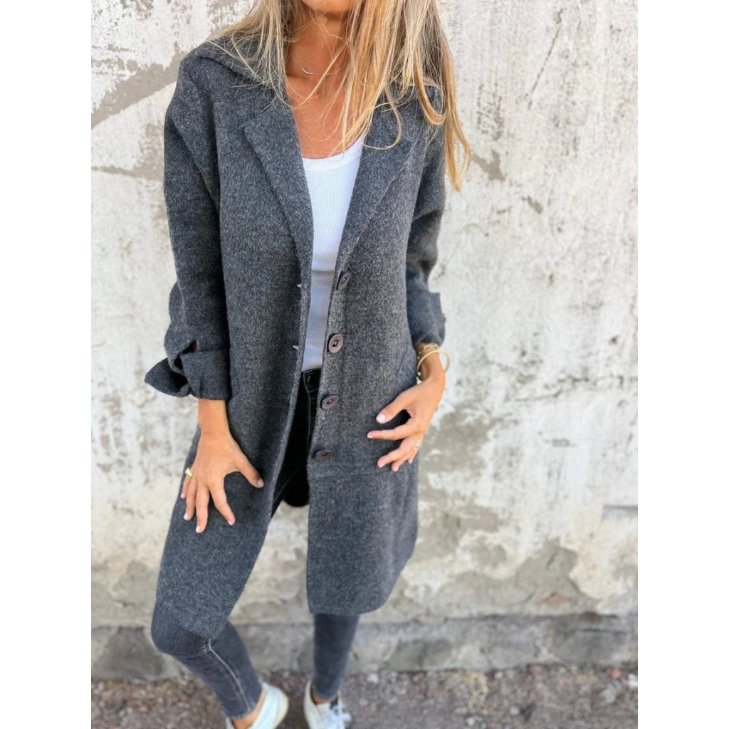Miriam | Damen Stilvolle Lange Winterjacke