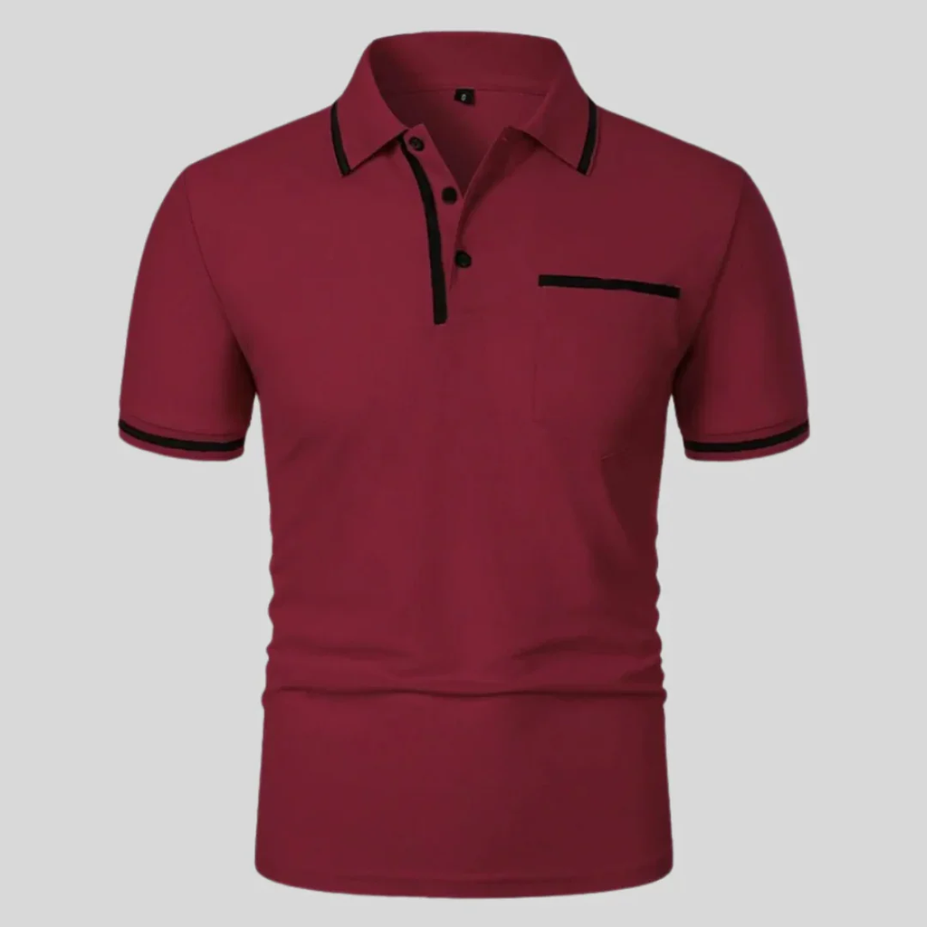 Miro | Herren Poloshirt Mit Kontrast Taschen Alltag