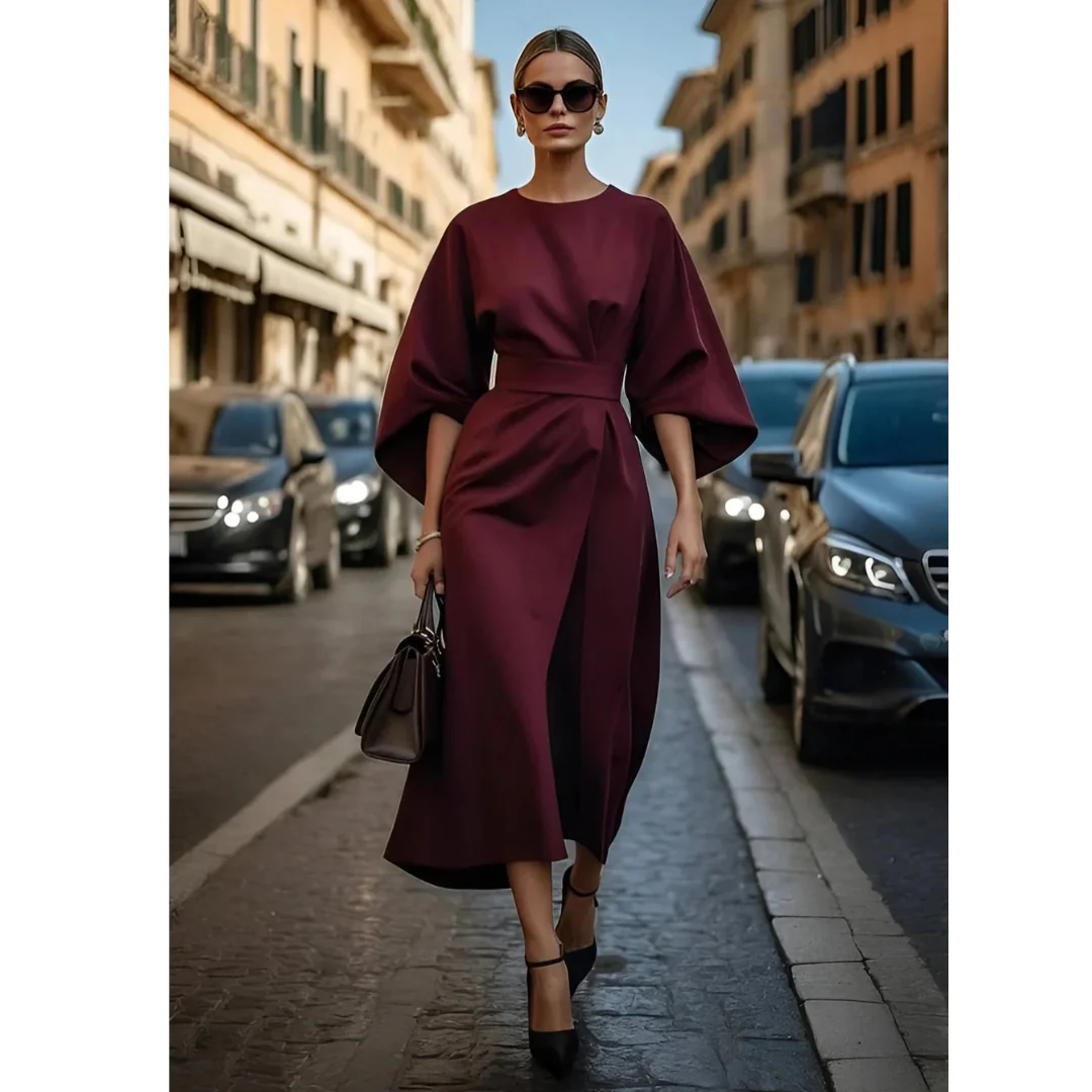 Monika | Damen Sommer Midikleid