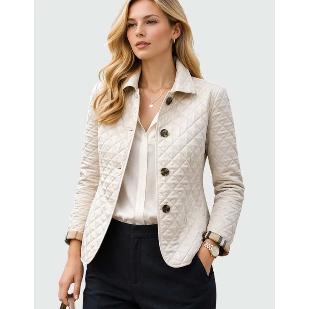 Muna | Damen Steppjacke mit Kragen und Knöpfen