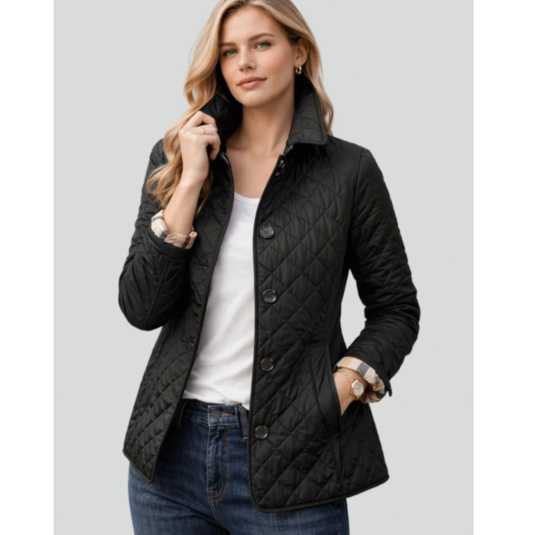 Muna | Damen Steppjacke mit Kragen und Knöpfen