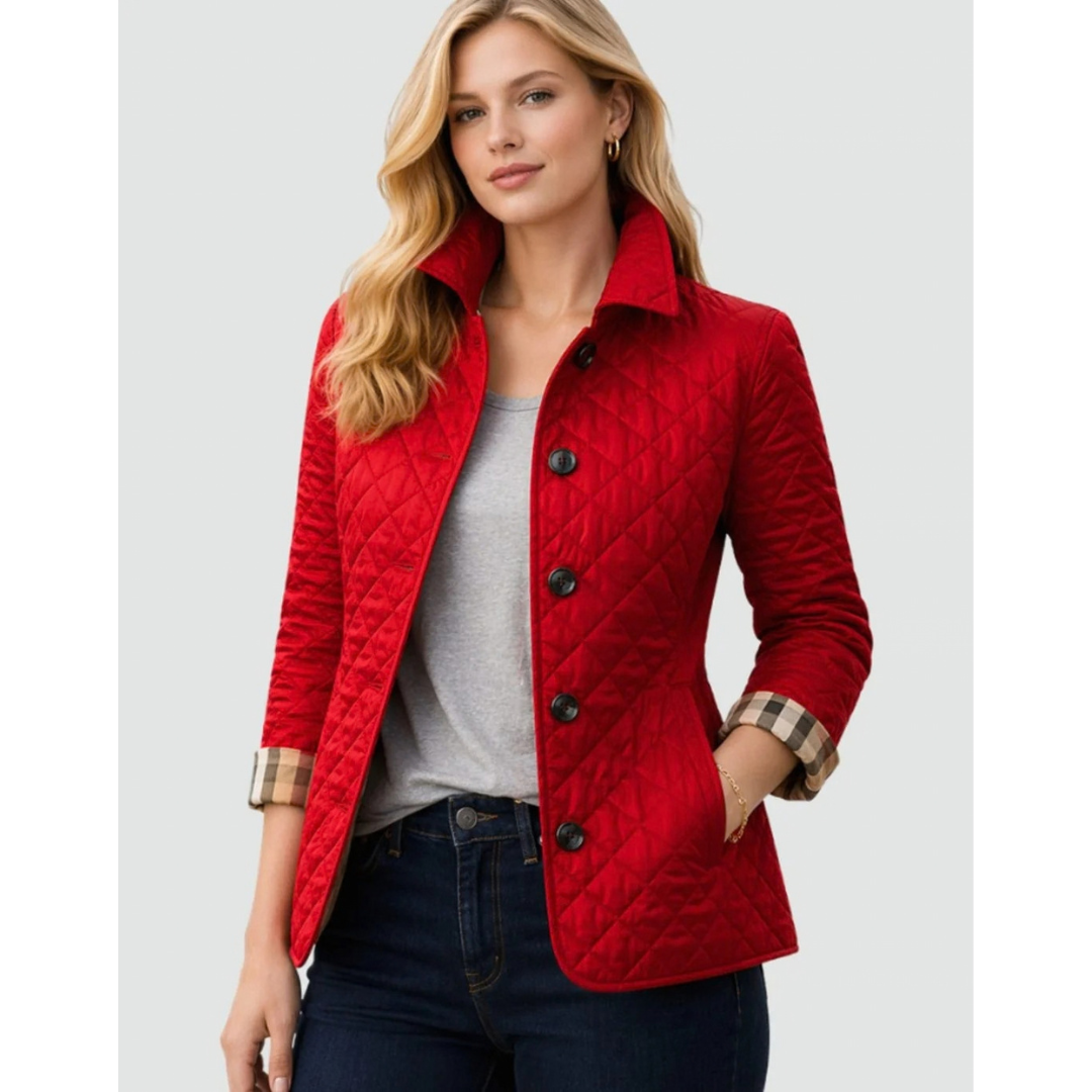 Muna | Damen Steppjacke mit Kragen und Knöpfen